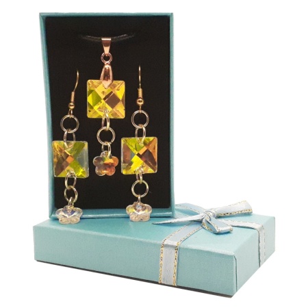 Crystal Pendant & Earrings - Blue Box crystal-pendant-earrings-blue-box