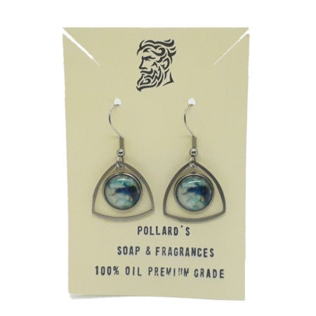 Frame Series 003 - White Blue earrings-frame-series_003-white-blue