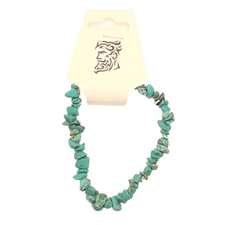 Turquoise Stones Bracelet 8" turquoise-stones-bracelet_8in
